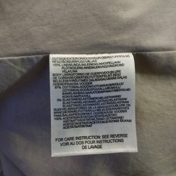 Y2K Vintage Mexx 100% Cotton Natural Blazer - Picture 7 of 8